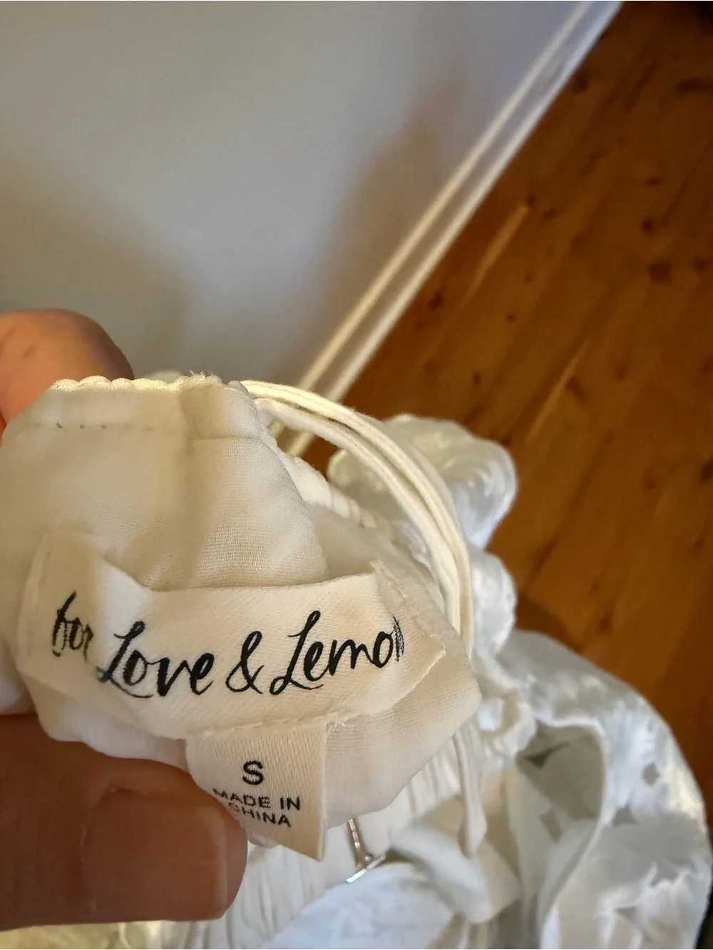 For Love & Lemons White Evelyn  Mini Dress